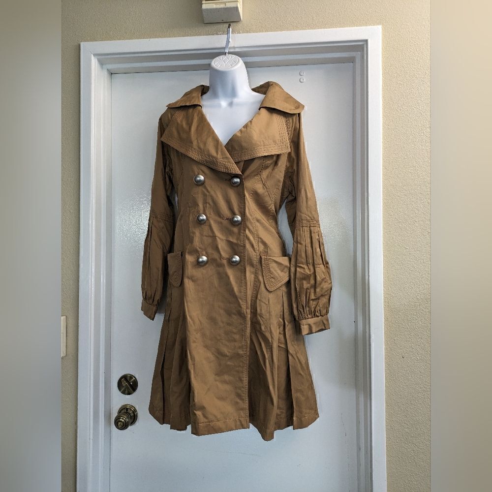 Vertigo Paris Tan rain coat size M - Picture 5 of 6